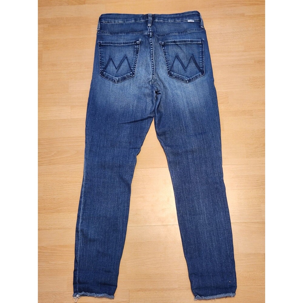 Women's Mother Denim Jeans Size 30 Waisted Looker Ankle Fray Tongue in Chic 1411 - Picture 6 of 16